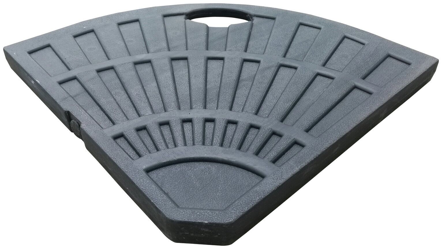 Plastic Quarter Parasol Base - Black