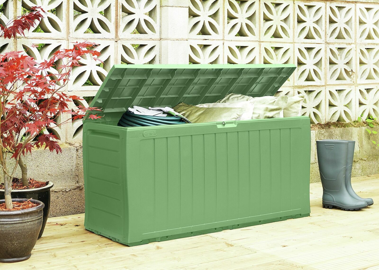 Keter Marvel Plus Garden Storage box 270L - Sage