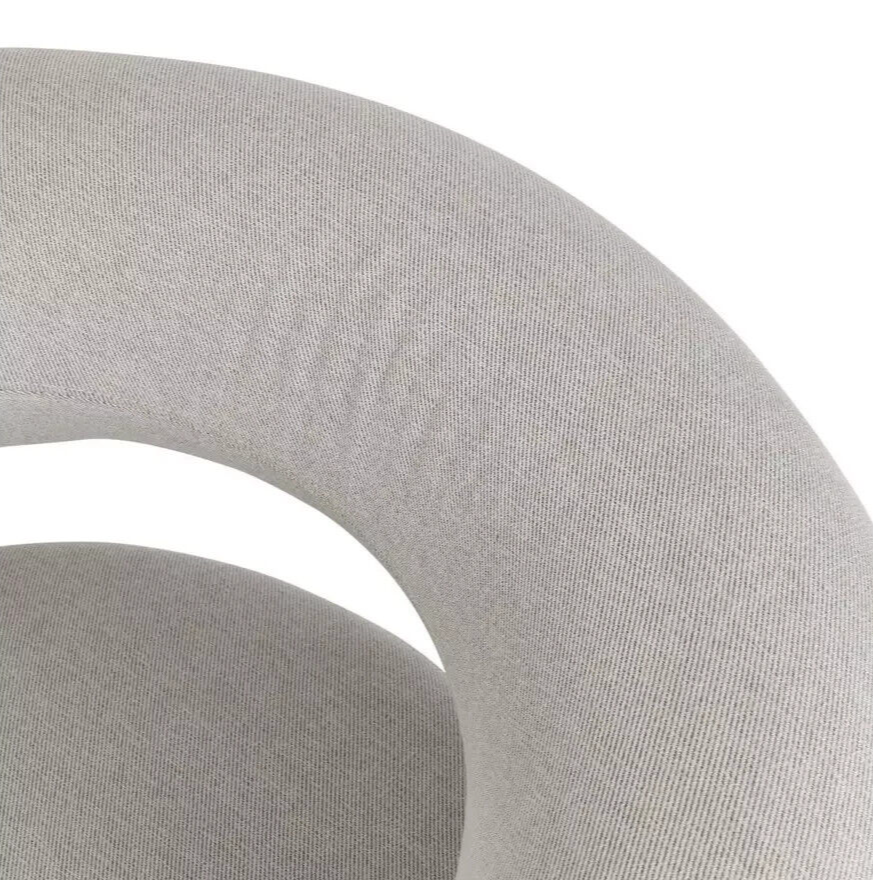 Habitat 60 Tuva Fabric Curved Chair - Grey