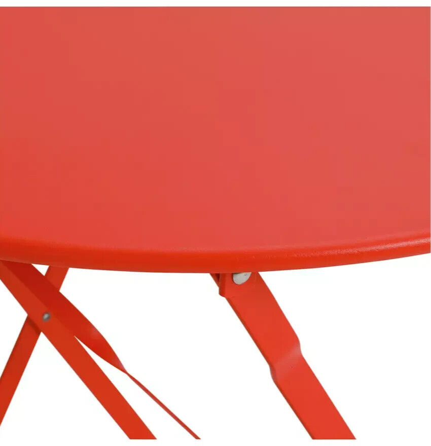 Habitat Eve 2 Seater Folding Metal Garden Bistro Set- Orange