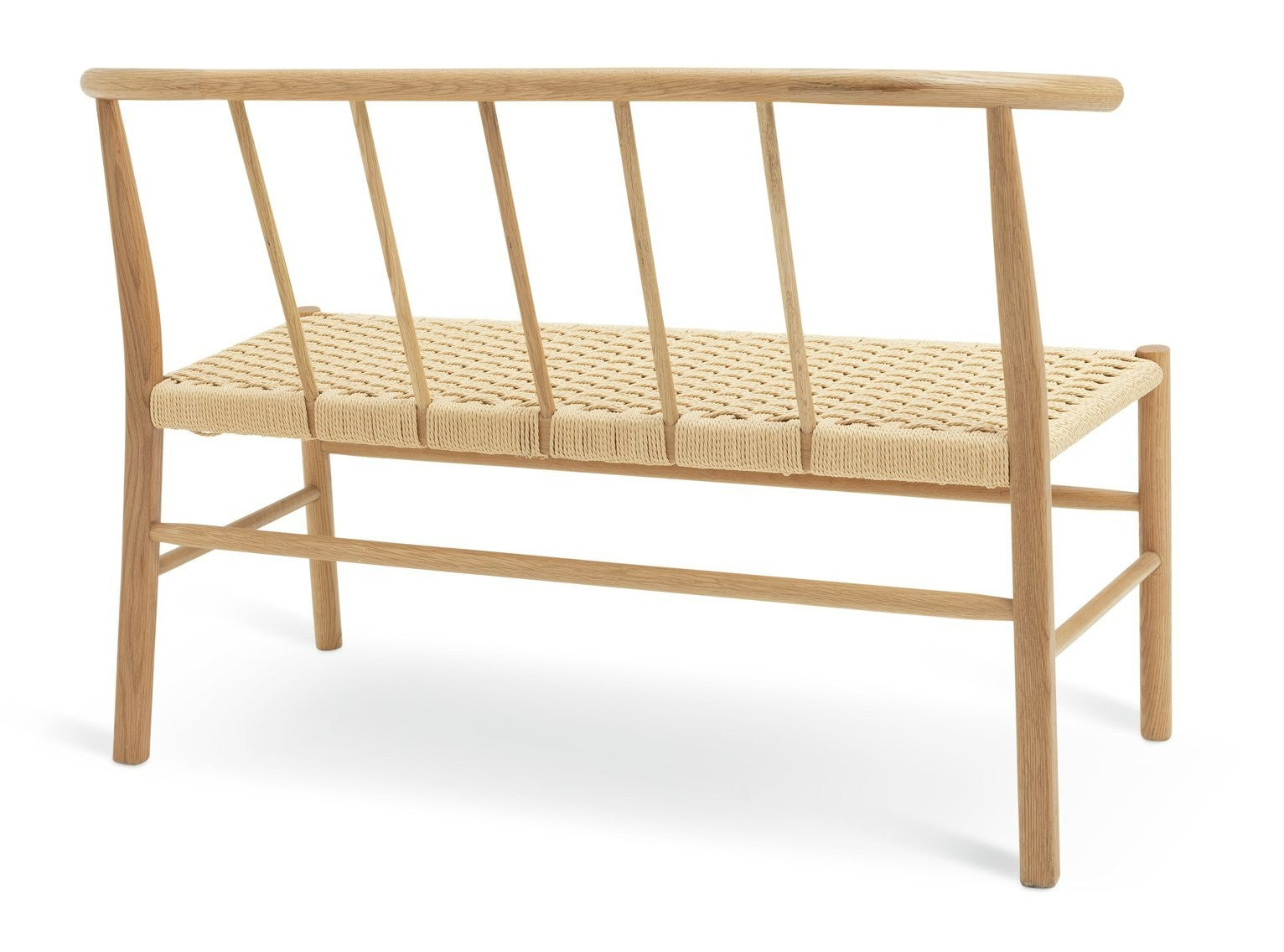 Scottie Solid Oak Dining Bench | Minimalist wood bench
