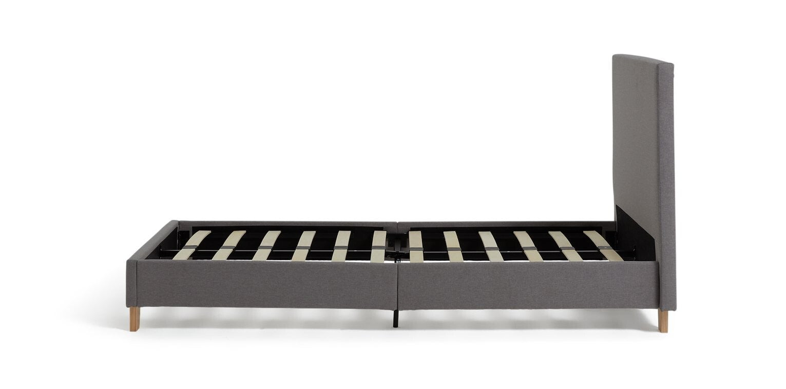Oliver Single Bed in a Box Grey | Easy Assembly Compact Bed Frame