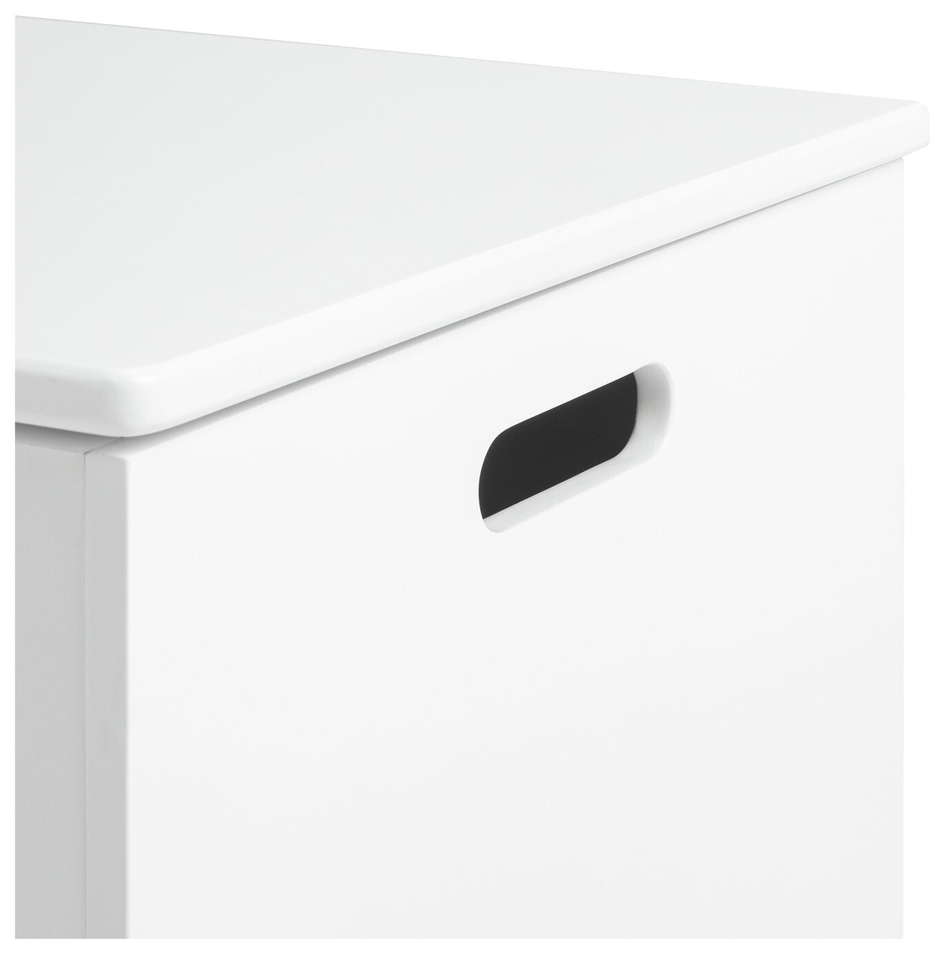 Marston XL Shaker Blanket Box White | Bedroom Storage Chest Wooden Trunk Ottoman