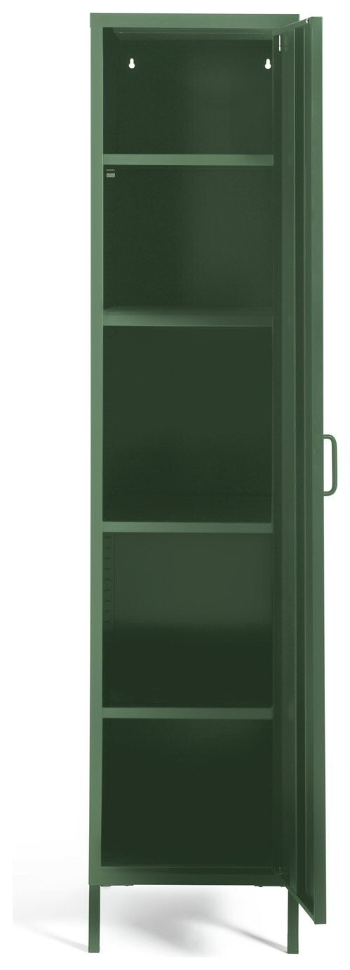 Habitat Stevie Tall 1 Door 4 Shelf Locker - Green