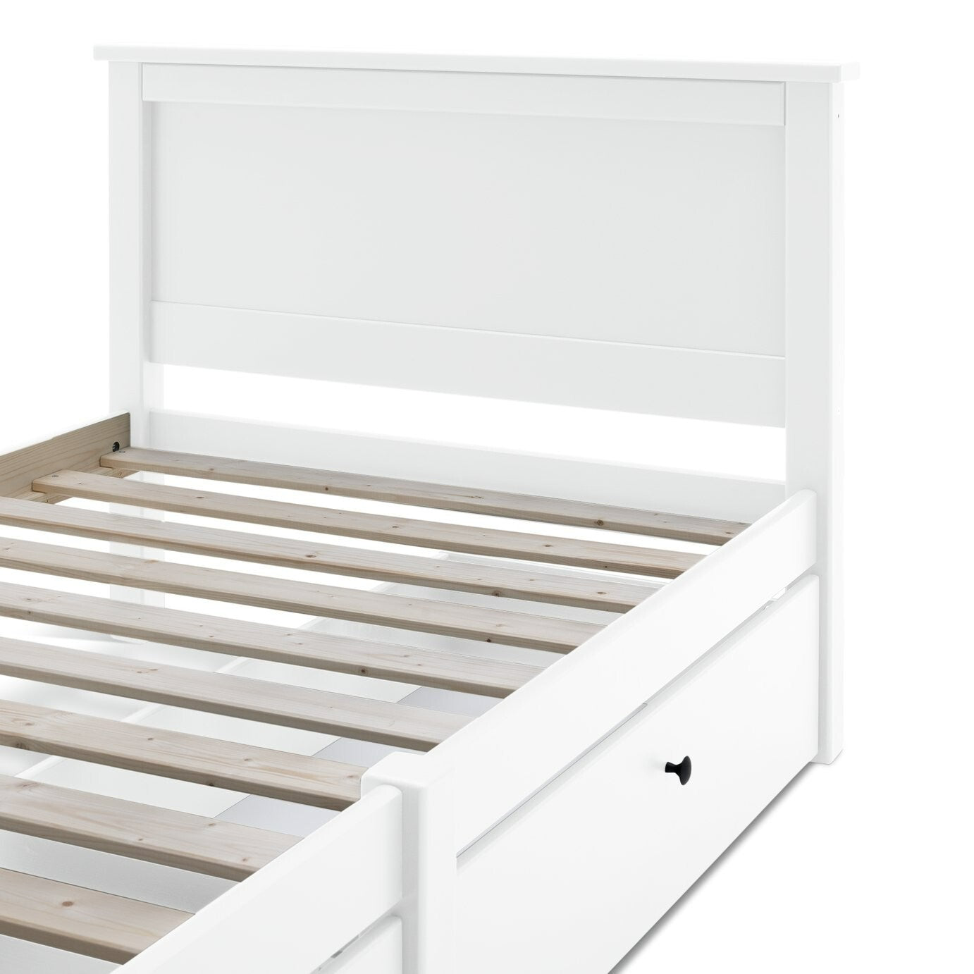Habitat Brooklyn Single Bed Frame and Drawer - White | Wooden Bed Storage Saving