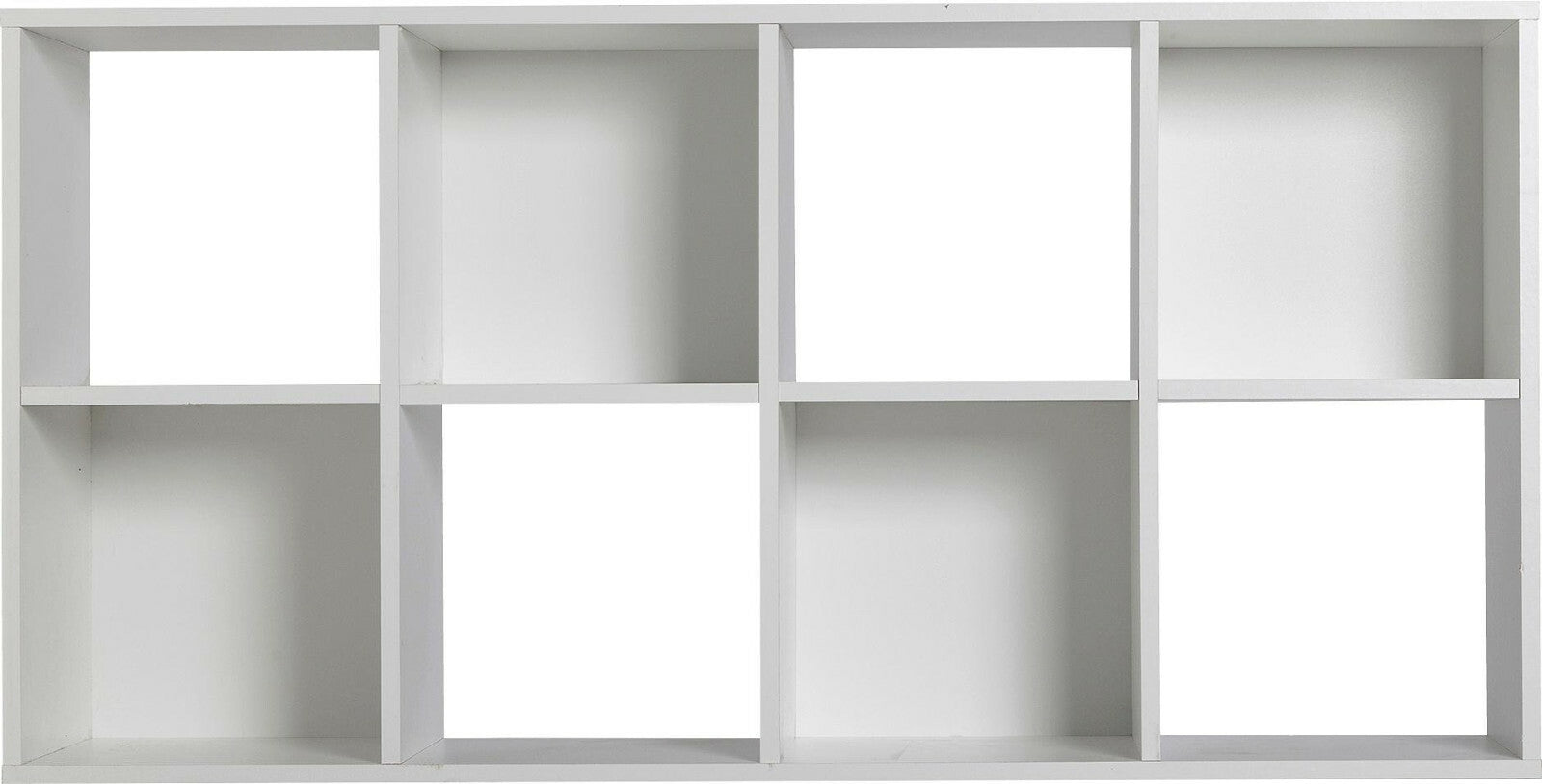Home Squares 8 Cube Storage Unit - White | Organizer Shelf Living Room Office