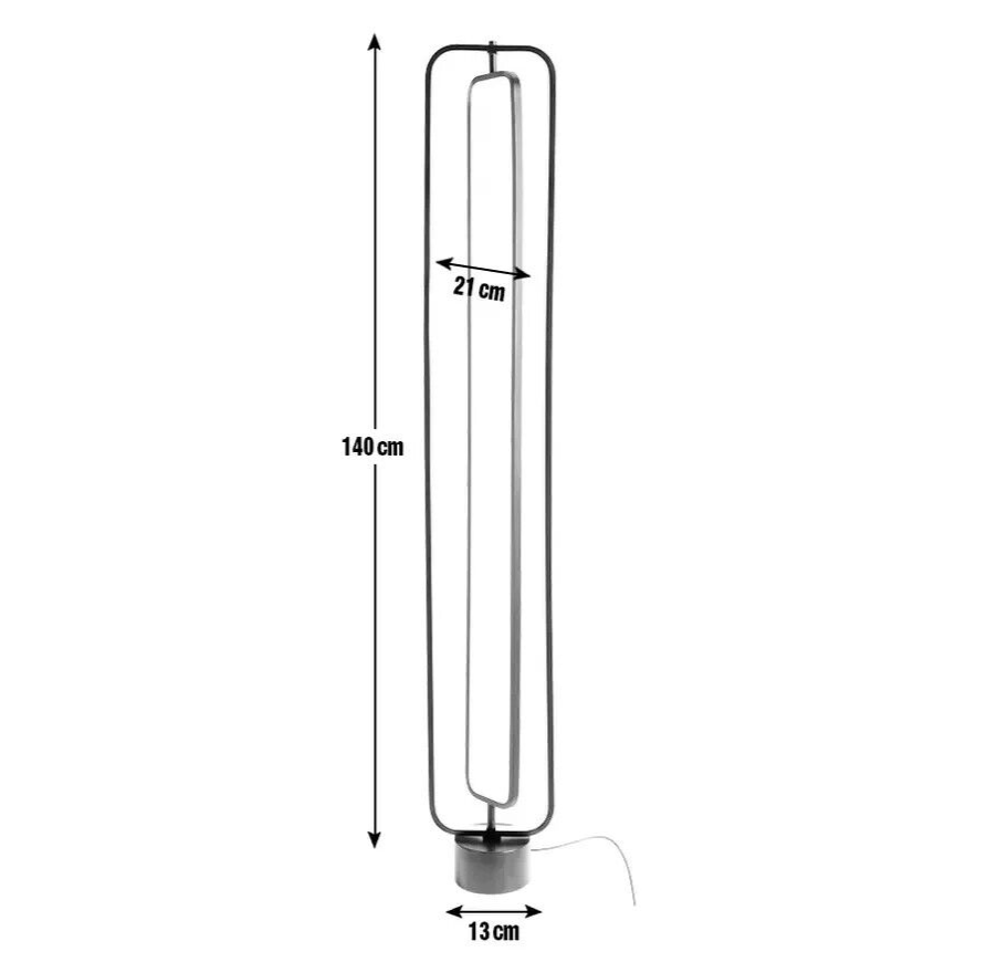 Habitat Sio LED Floor Lamp - Black | Adjustable Standing Light Living Bedroom