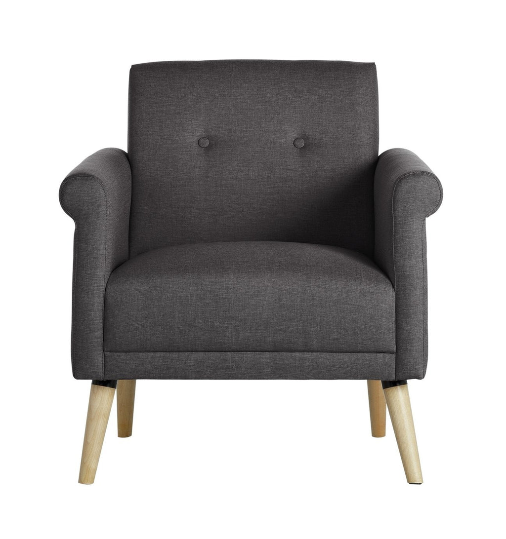 Habitat Home Evie Armchair in a Box Charcoal | Compact Comfortable Living Chair