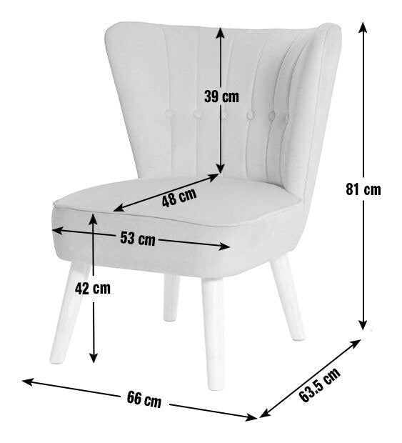 Alexis Velvet Cocktail Chair - Pink