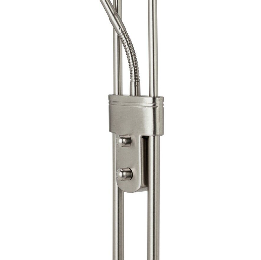 Father & Child Uplighter Floor Lamp - Chrome | Living Room Reading Light  Lamp