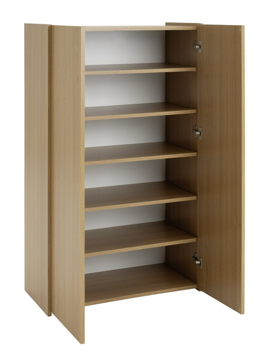 Seville 2 Door Shoe Storage Cabinet - Oak
