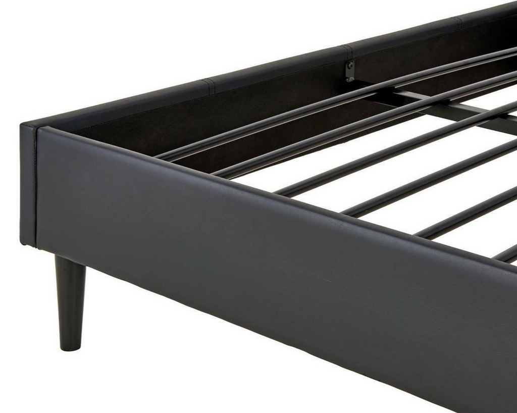 Skylar Small Double Bed Frame - Black | Metal Bed Frame for Bedroom Guest Room