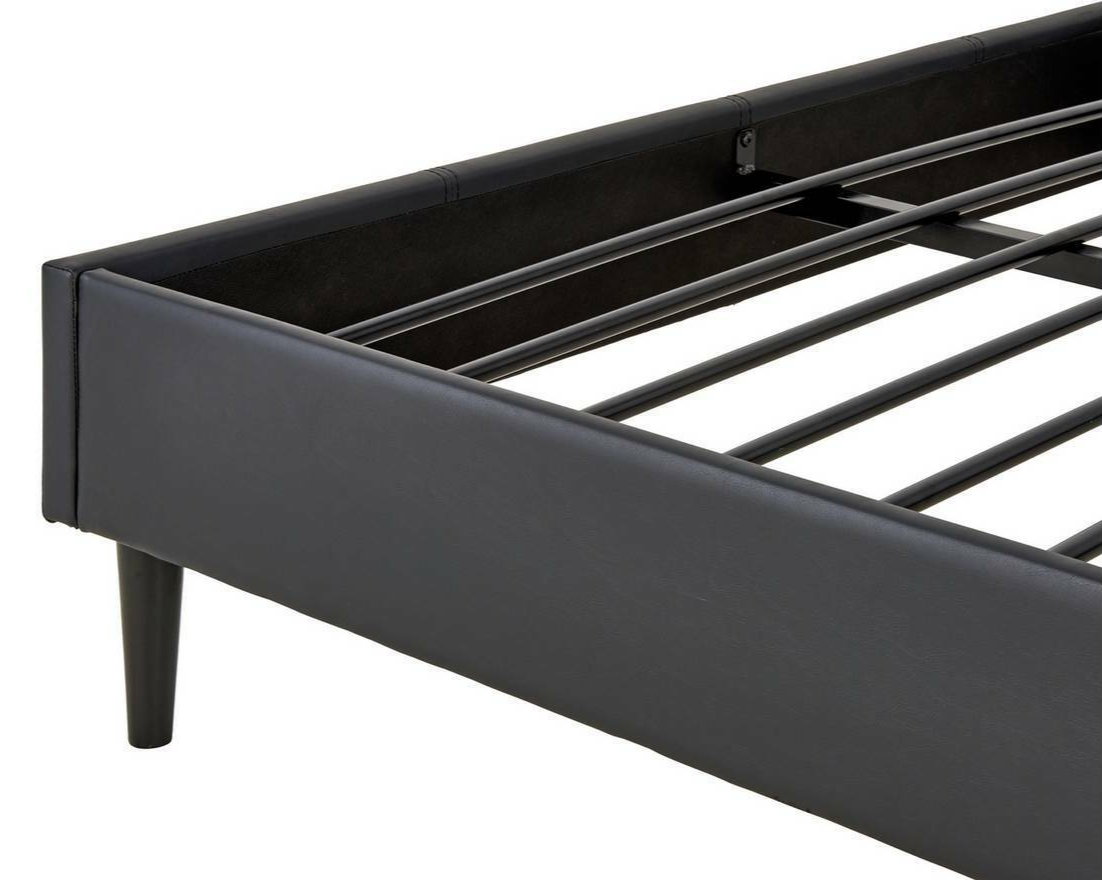 Skylar Small Double Bed Frame - Black | Metal Bed Frame for Bedroom Guest Room