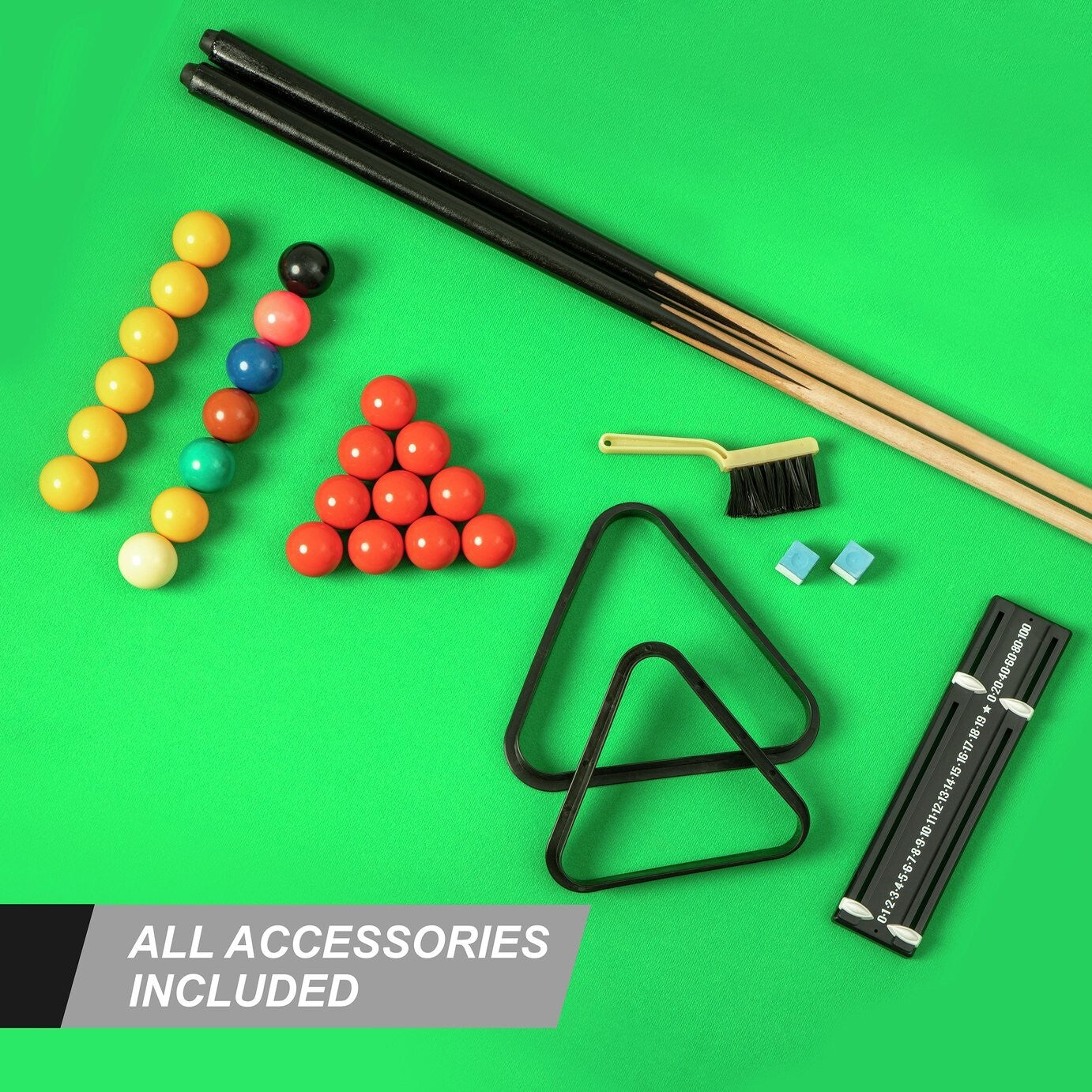 Hy-Pro 4ft 6in Folding Snooker and Pool Table | Compact Indoor Game Table Home