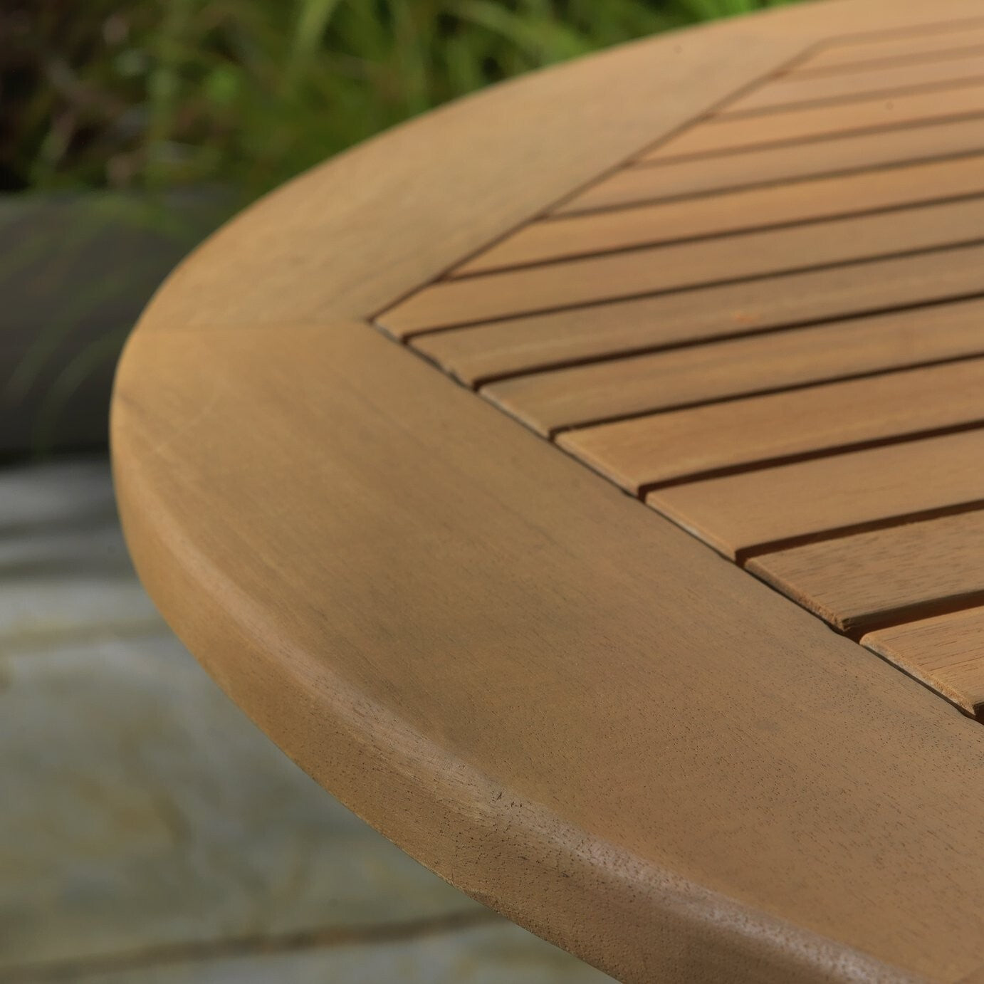 Home Newbury 6 Seater Folding Wooden Patio Set | Outdoor Garden Furniture