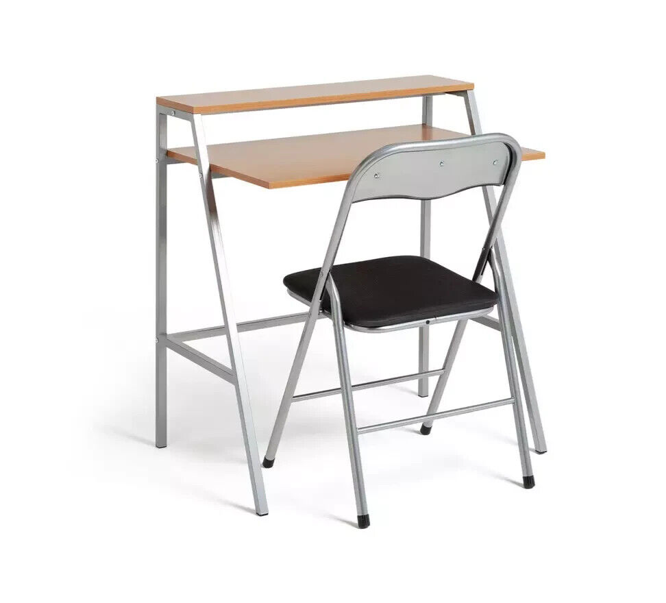 Office Desk and Chair Set - Black
