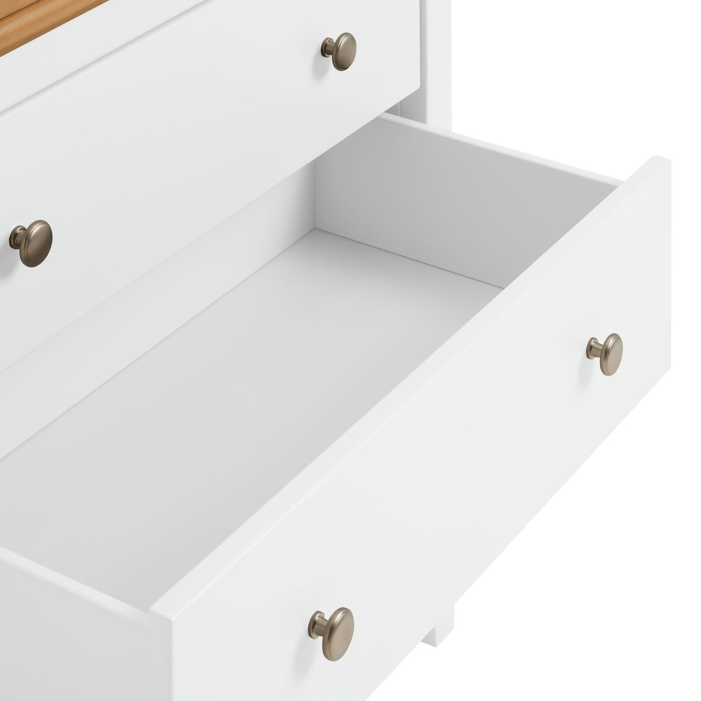 Cuggl Canterbury Nursery 3 Drawer Chest - White | 3 drawer baby dresser