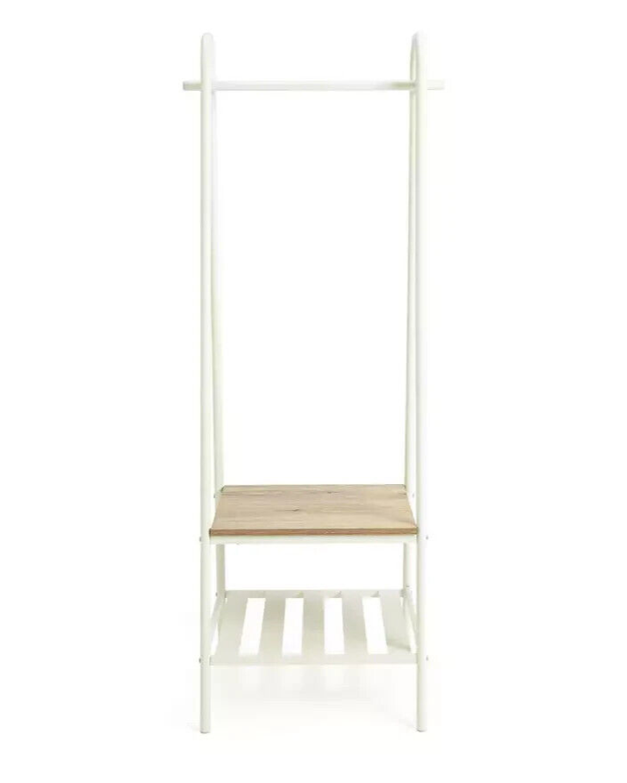 Habitat Turner Single Clothes Rail - White