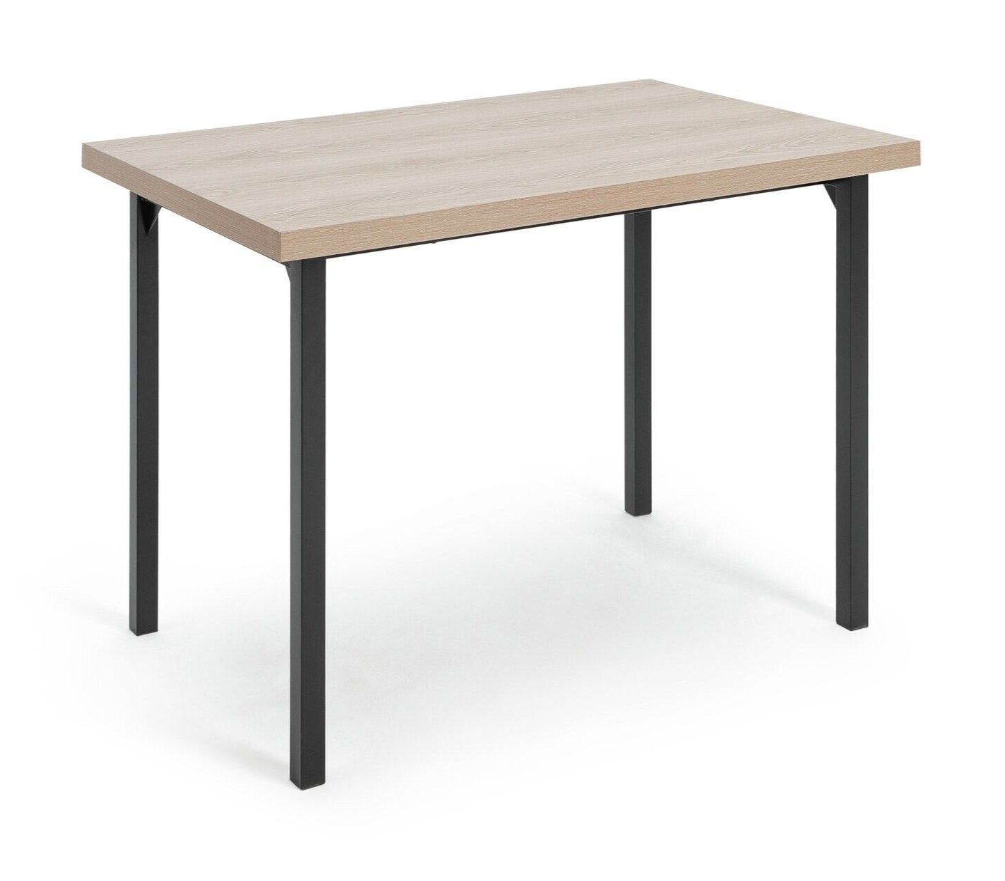 Habitat Zayn Wood Effect Dining Table & 4 Black Chairs | Modern Kitchen Dining