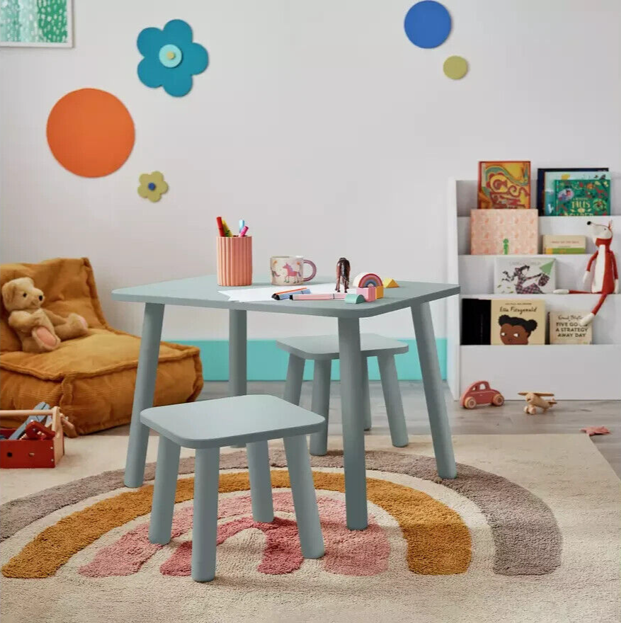 Habitat Kids Felix Table and 2 Chair - Green