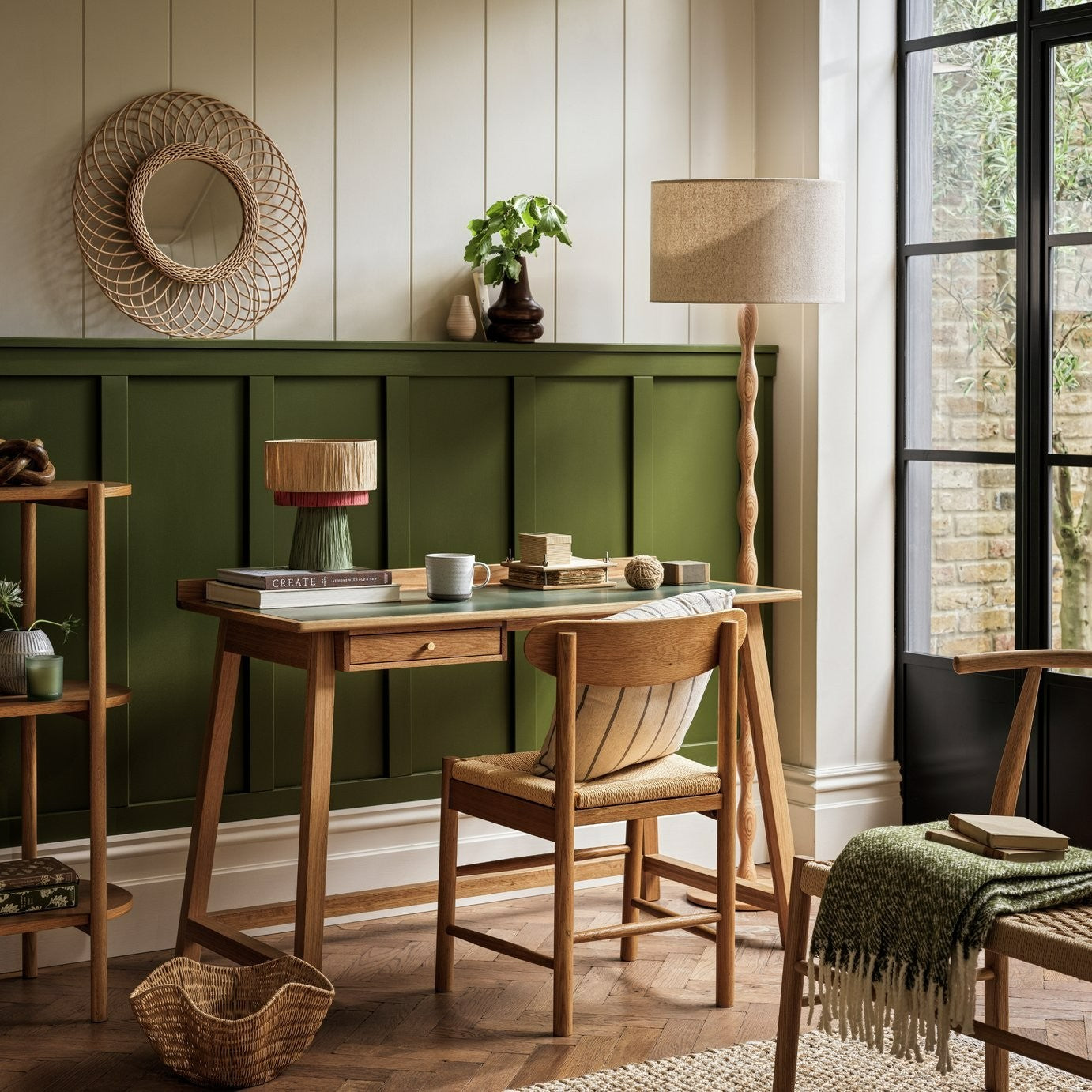 Scottie Solid Oak Dining Bench | Minimalist wood bench