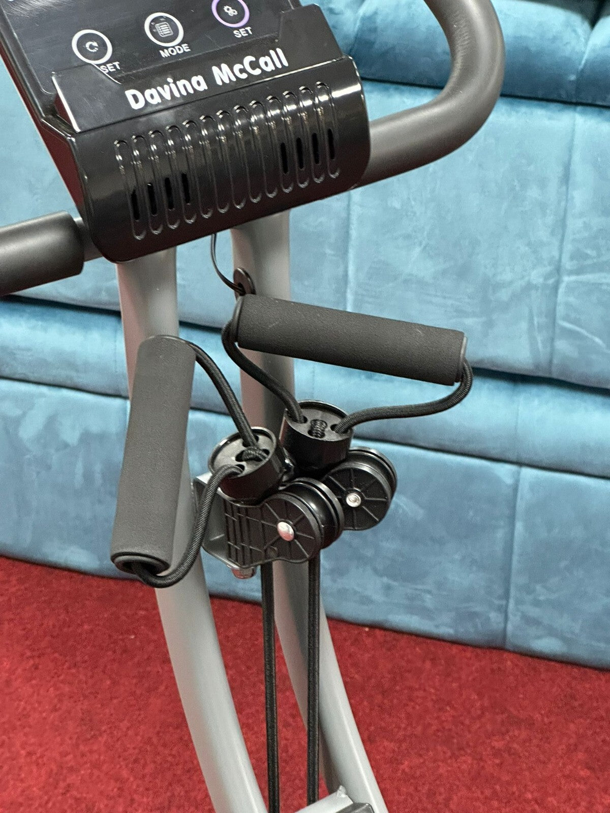 Davina McCall Folding Exercise Bike With Resistance Bands (S)