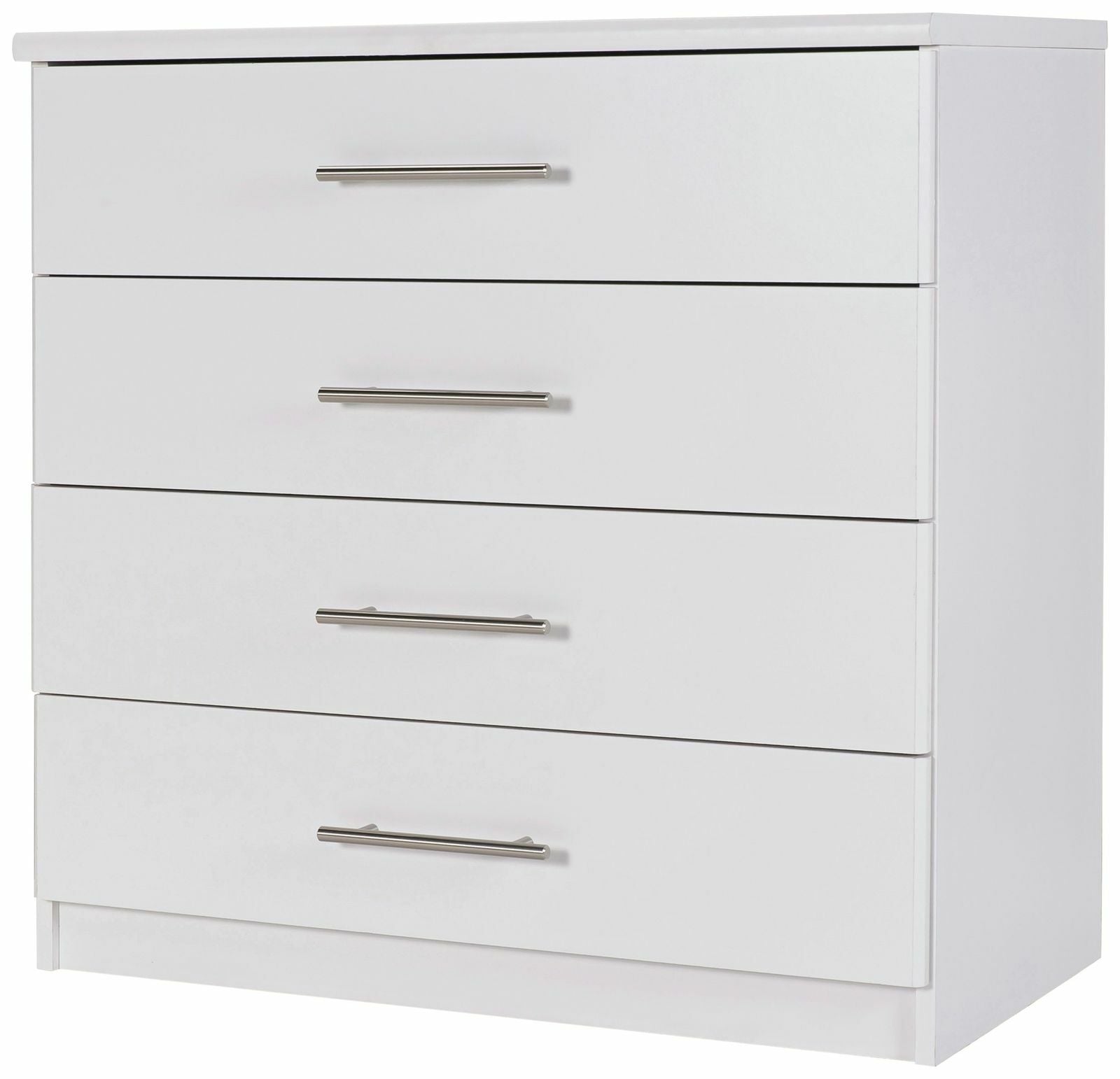 Home Normandy 4 Drawer Chest of Drawers White | Bedroom Storage Furniture Modern