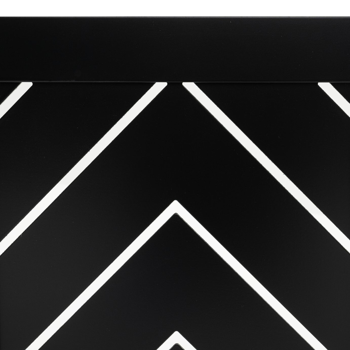 Habitat Chevron Mini Radiator Cover - Black