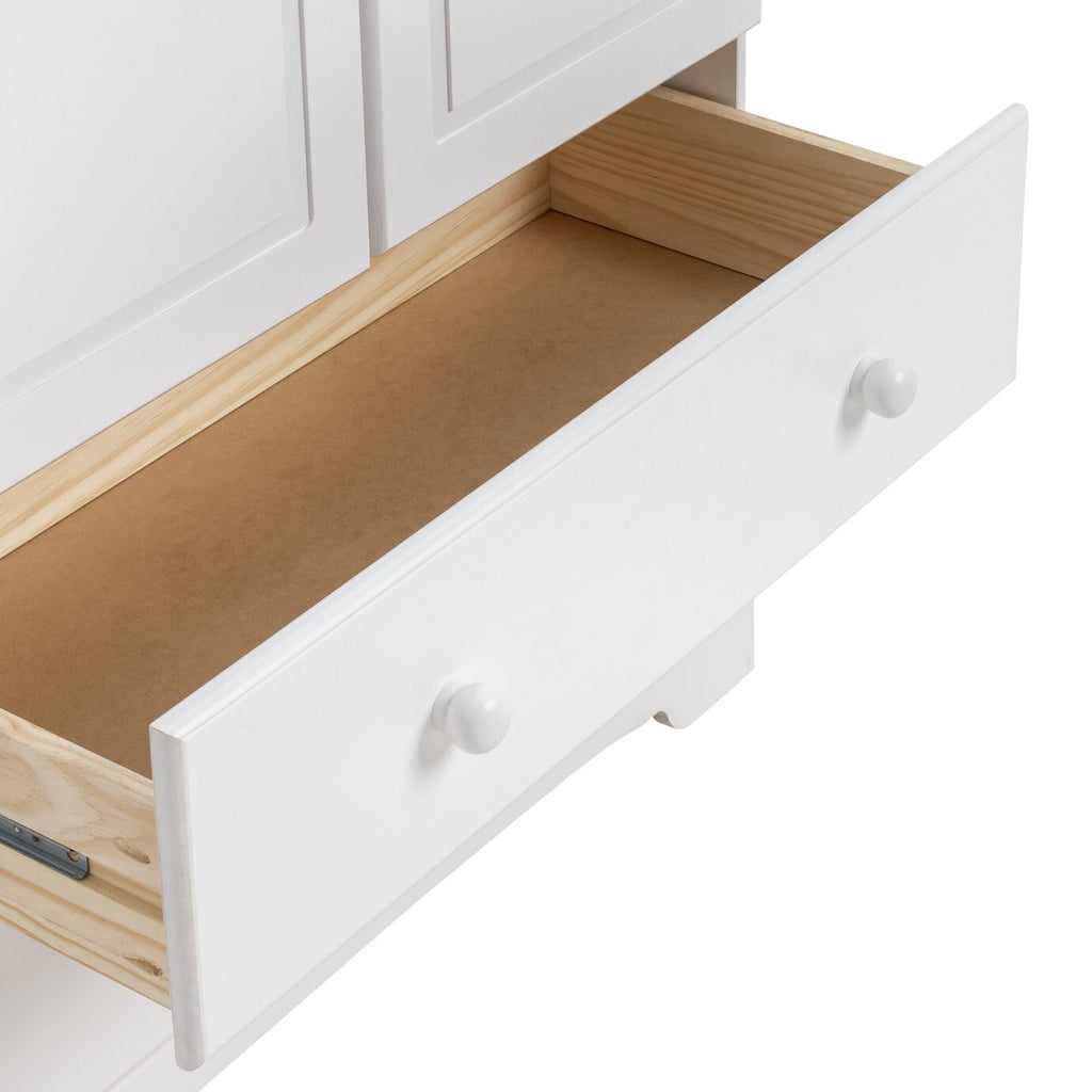 Nordic 2 Door 2 Drawer Wardrobe - White ( B Grade 34426 - 34427 )
