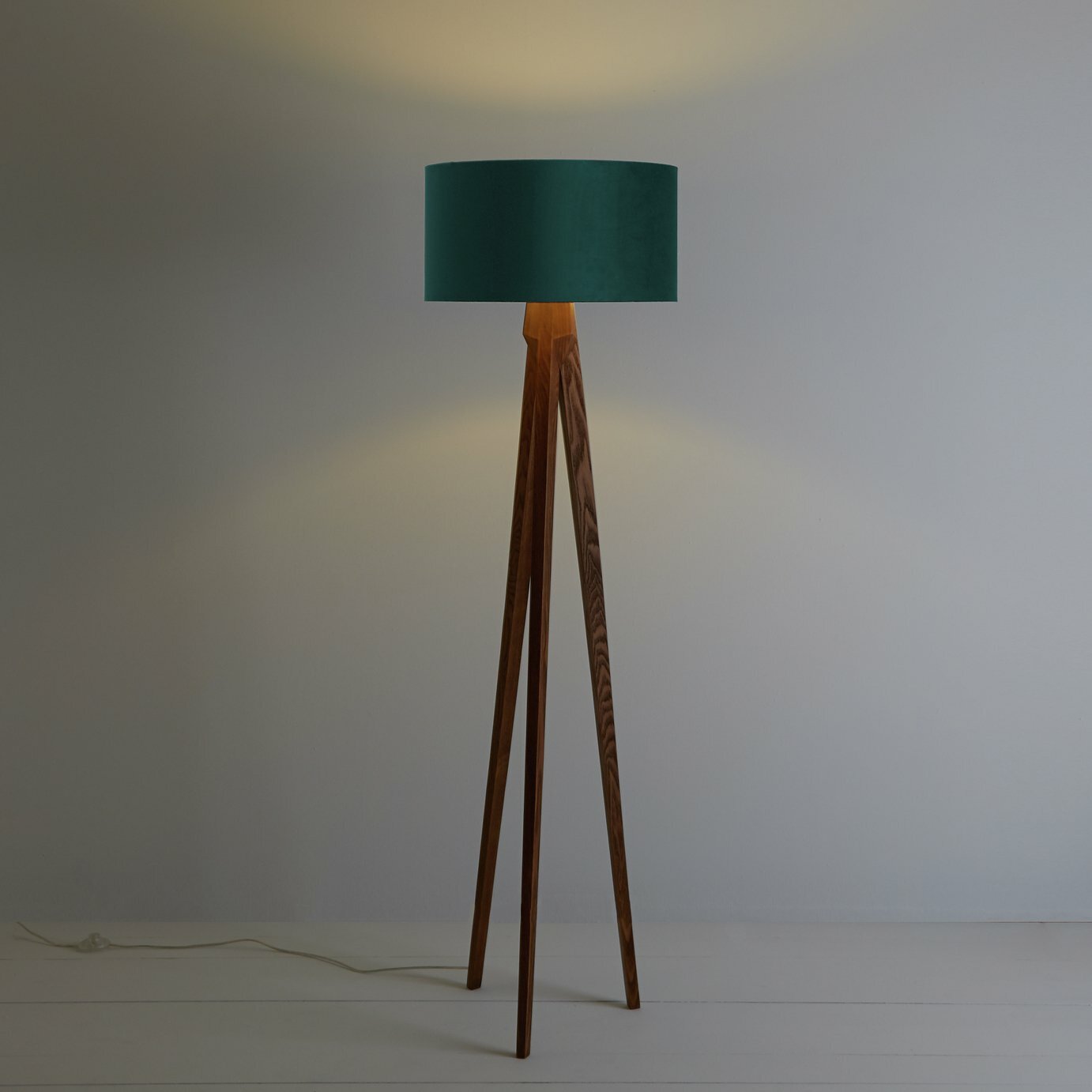 Tripod Floor Lamp Base - Walnut Stain