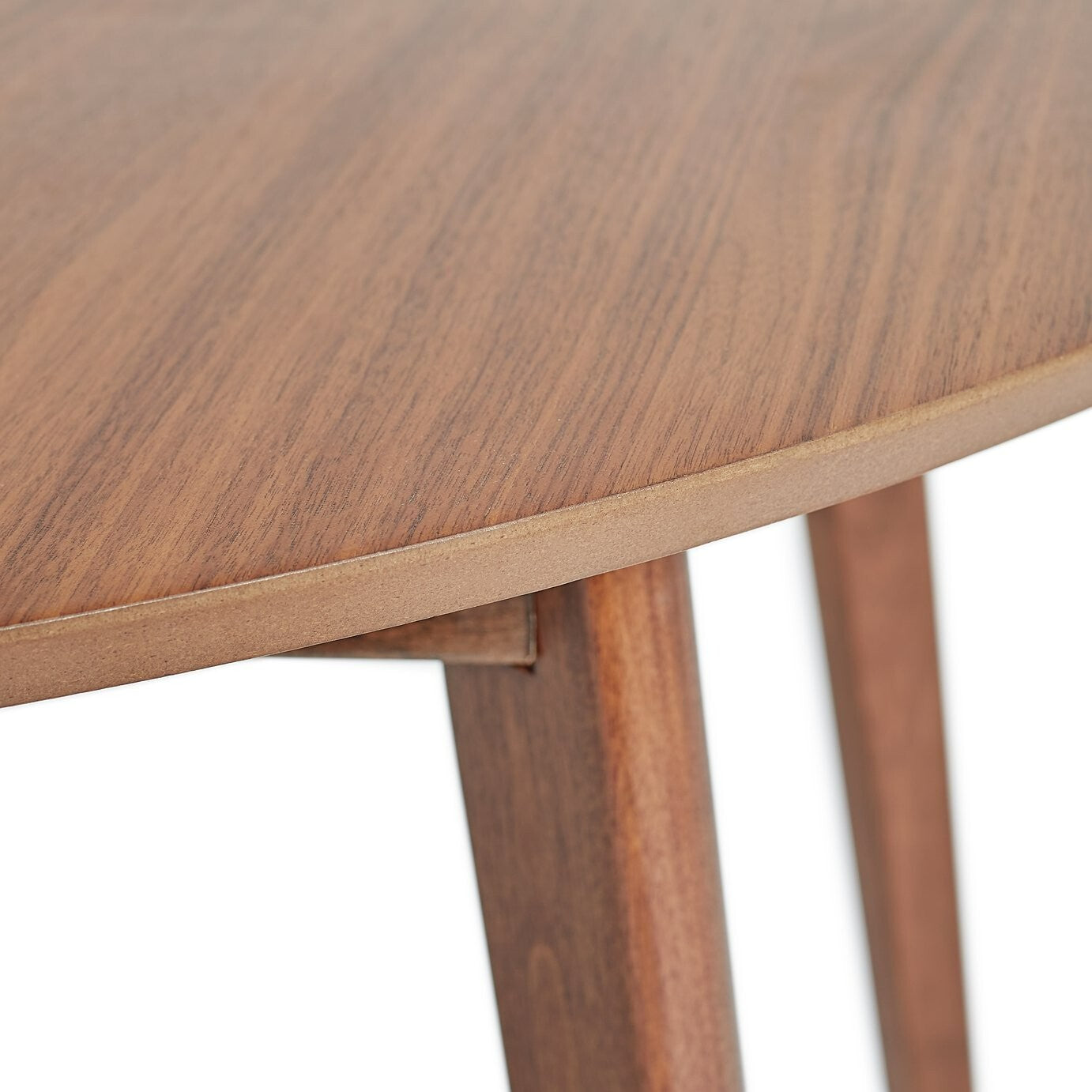 Habitat Skandi Walnut Veneer Round 4 Seater Table