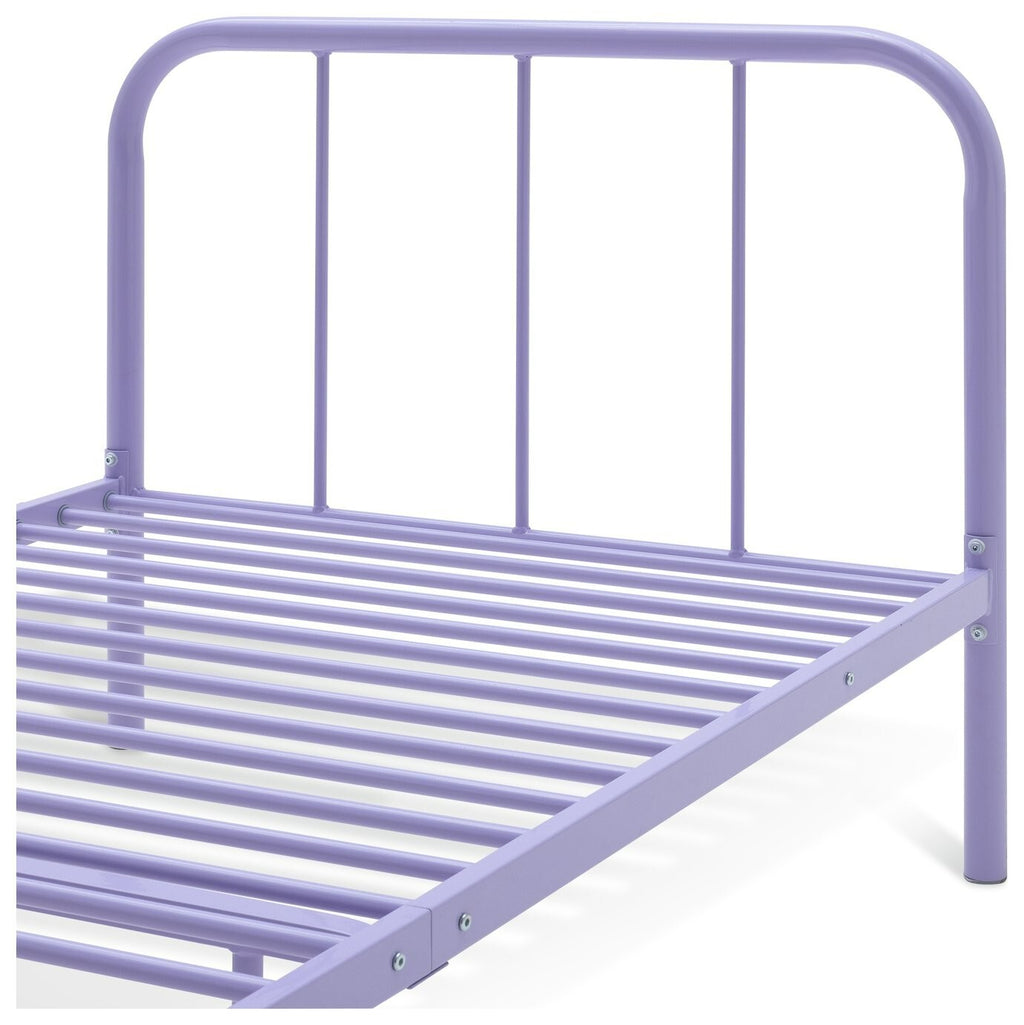 Charlie Single Metal Bed Frame - Lilac