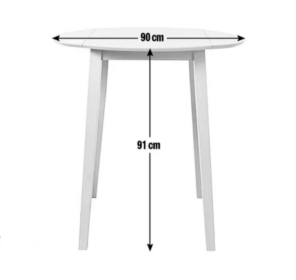 Habitat Chicago Extending Bar Table - Grey