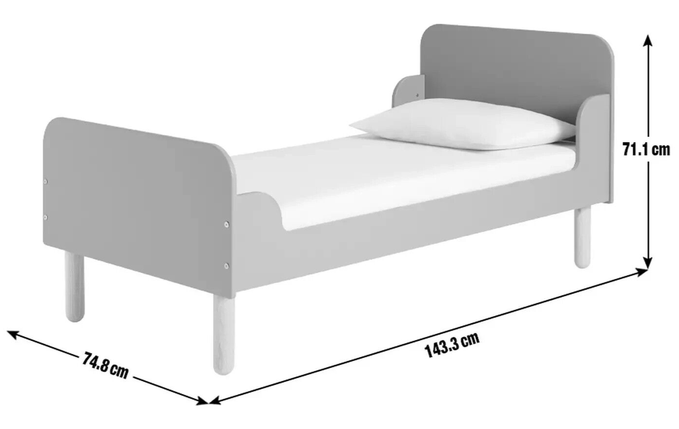 Habitat Eden Toddler Bed Frame - White