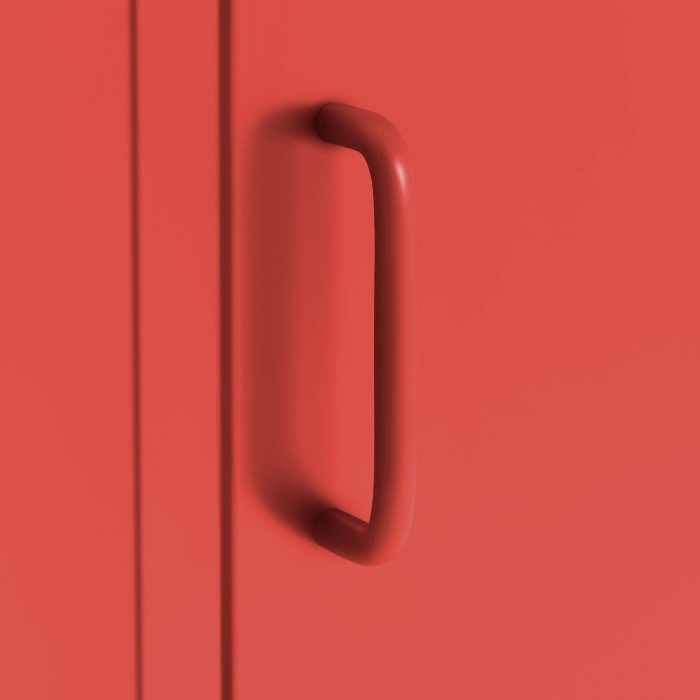 Habitat Tall 1 Door 4 Shelf Locker -Red