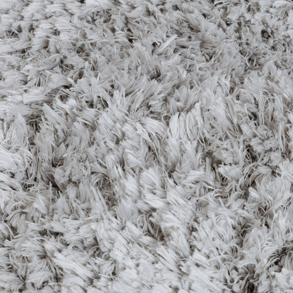 Airmaster Plain Silver Shaggy Rug - 170x120cm