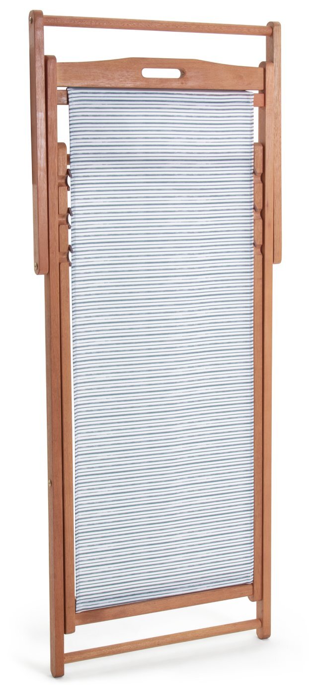 Habitat Wooden Deck Chair - Stripe