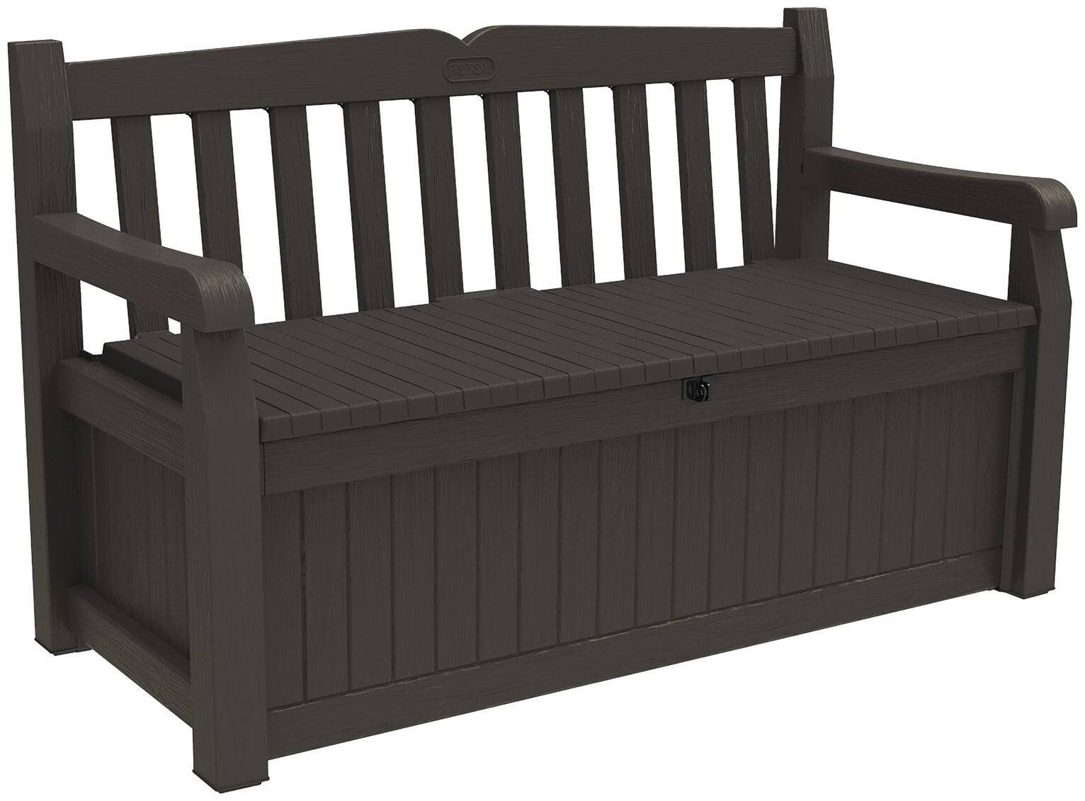 Keter Eden Bench 265L Garden Storage Box â€“ Grey
