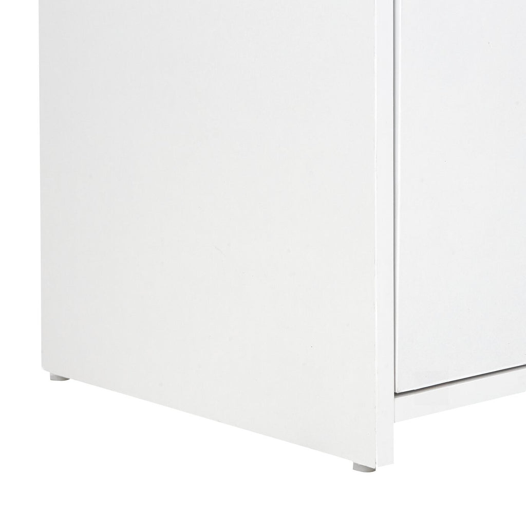 Home Prime Tallboy - White | Tall Storage Cabinet for Bathroom Bedroom Organizer