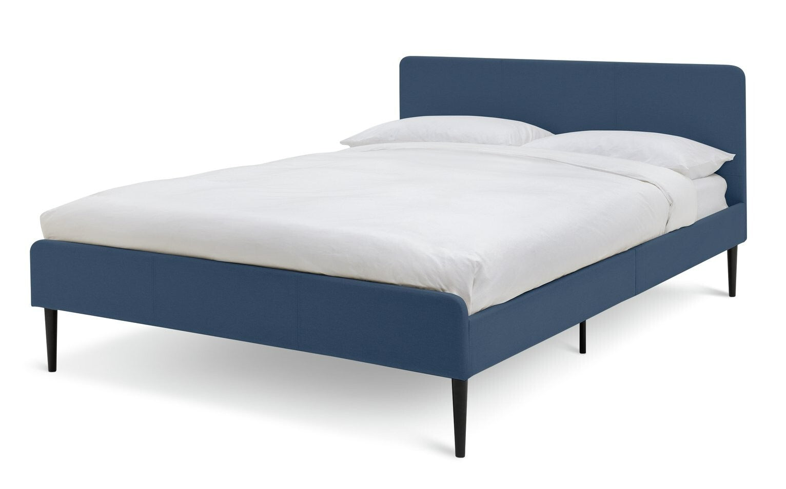 Home Kristopher Double Bed Frame Blue | Sturdy Modern Bedroom Furniture Design
