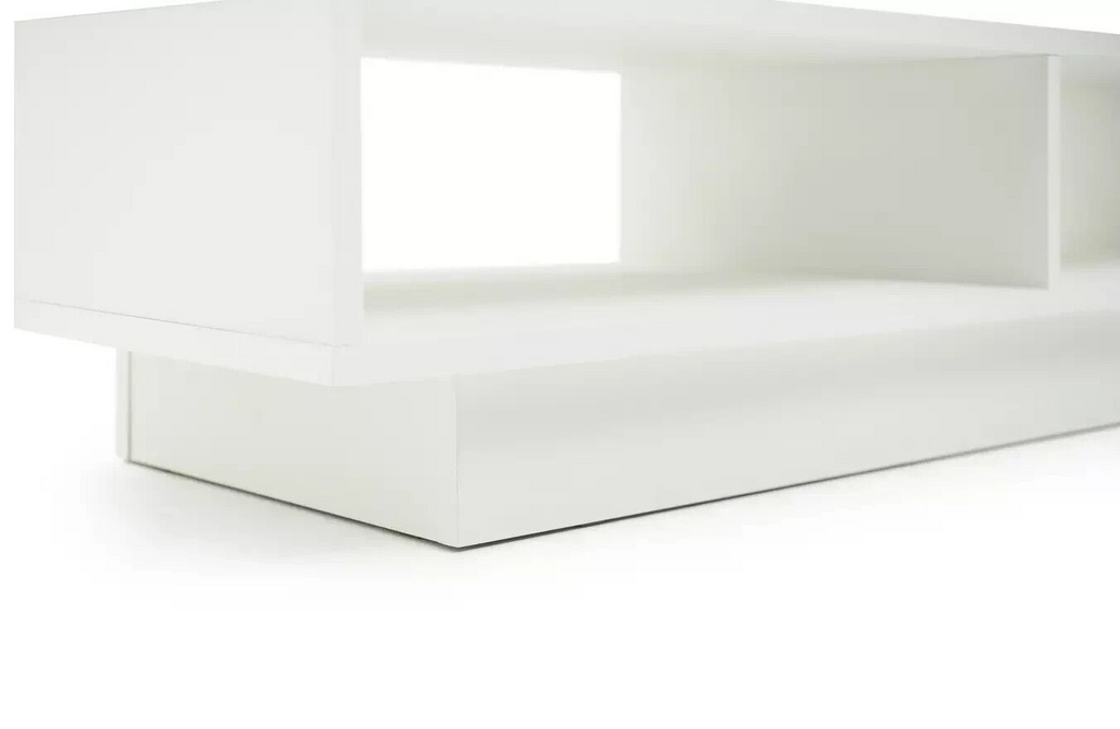 Home Cubes Large TV Unit White | Modern Media Cabinet Living Room Entertainment