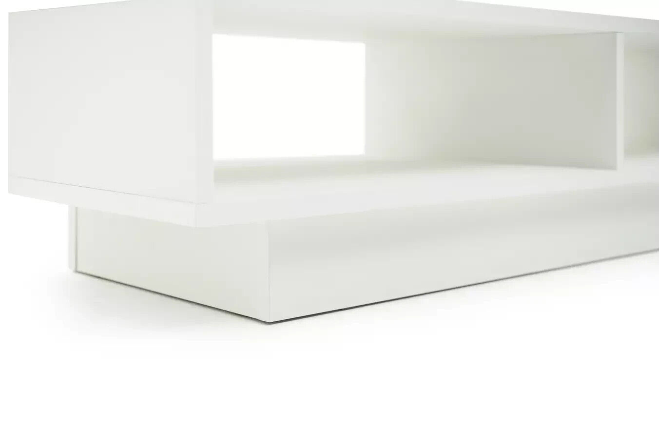 Home Cubes Large TV Unit White | Modern Media Cabinet Living Room Entertainment