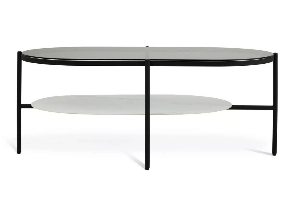 Habitat Mist Coffee Table - Black & White