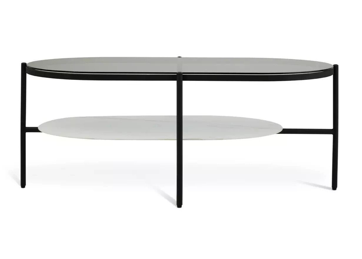 Habitat Mist Coffee Table - Black & White