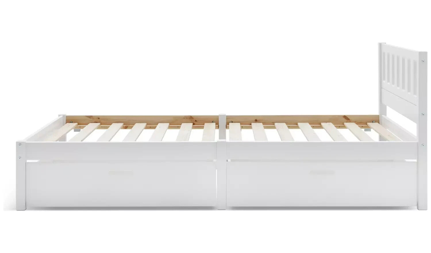 Habitat Ronnie Single Bed Frame and Drawer - White | Sturdy Bed for Kids Adults