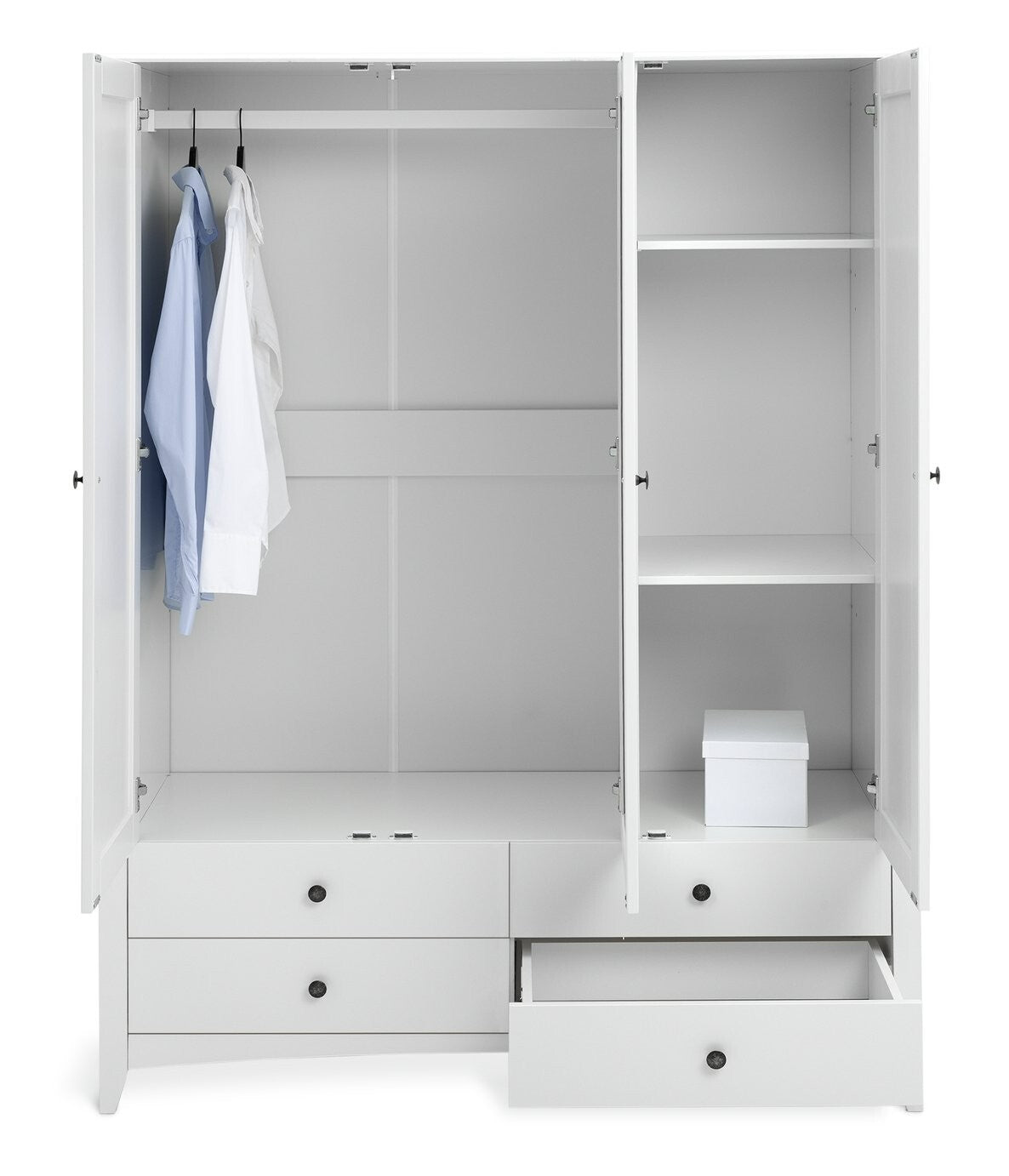 Habitat Minato 3 Door 4 Drawer Wardrobe - White
