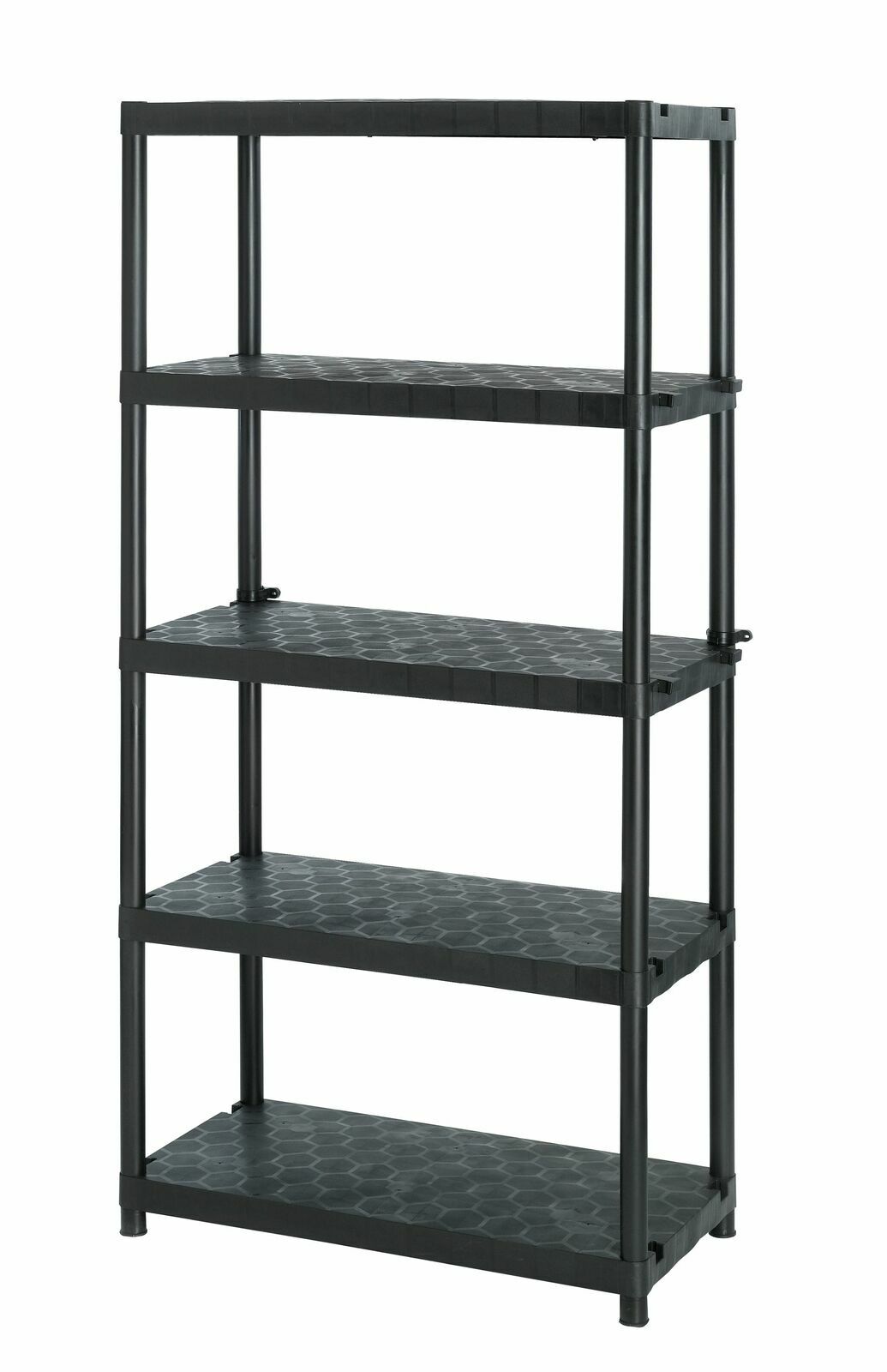 Extra Heavy Duty 5 Tier Plastic Garage Shelving Storage Unit | Racking for Tools