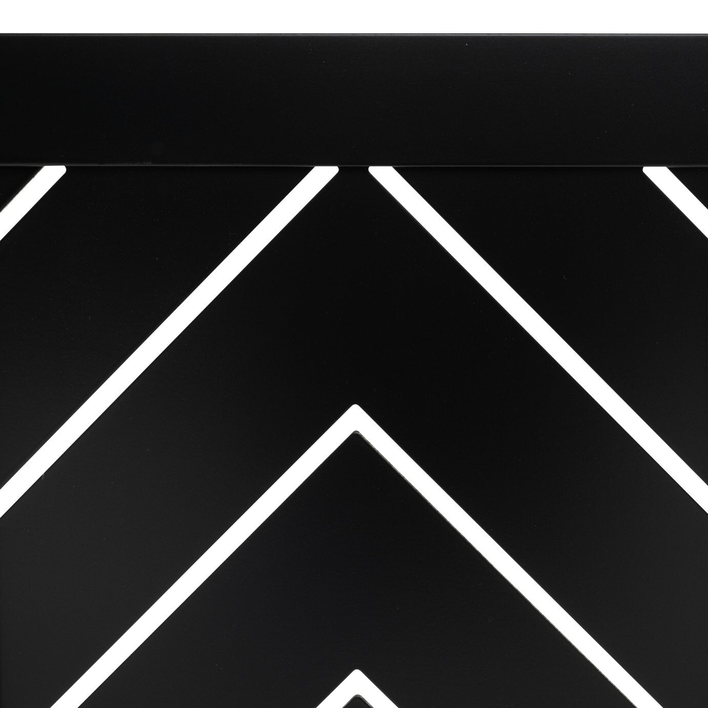 Habitat Chevron Small Radiator Cover - Black