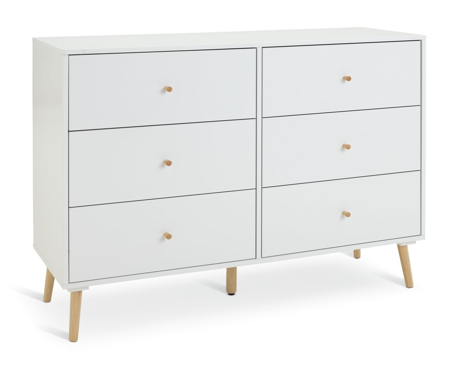 Habitat Otto 3+3 Drawer Chest - White ( B Grade 56501- 56495 )