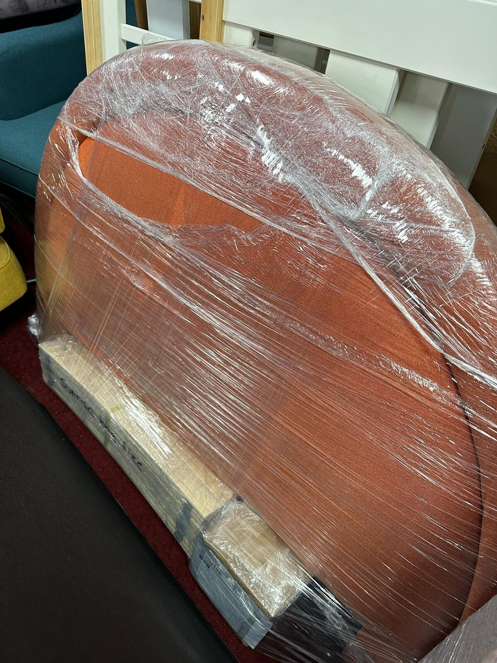 Sol Sunrise Kingsize Fabric Bed Frame-Orange (s)